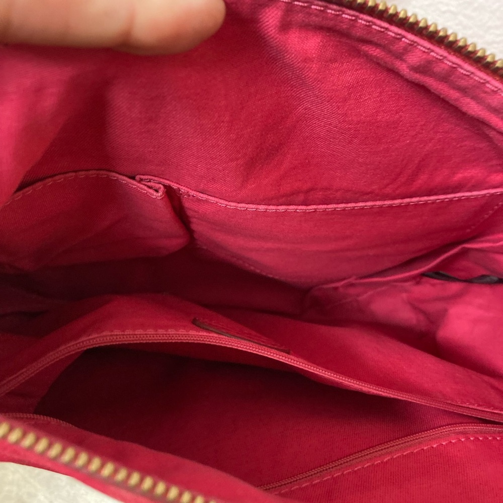 FOSSIL Leather Raspberry Bag - Picture 5 of 8